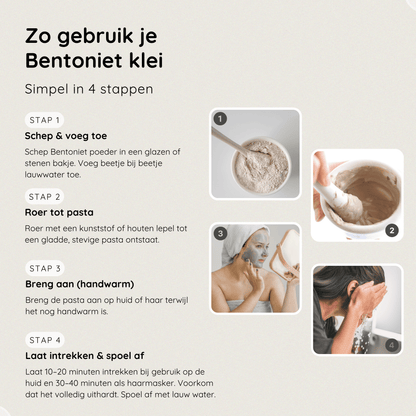 Bentoniet Klei – 100% Natuurlijk & Cosmetisch